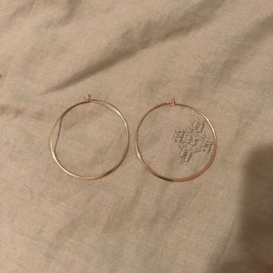Rose Gold Hoops
